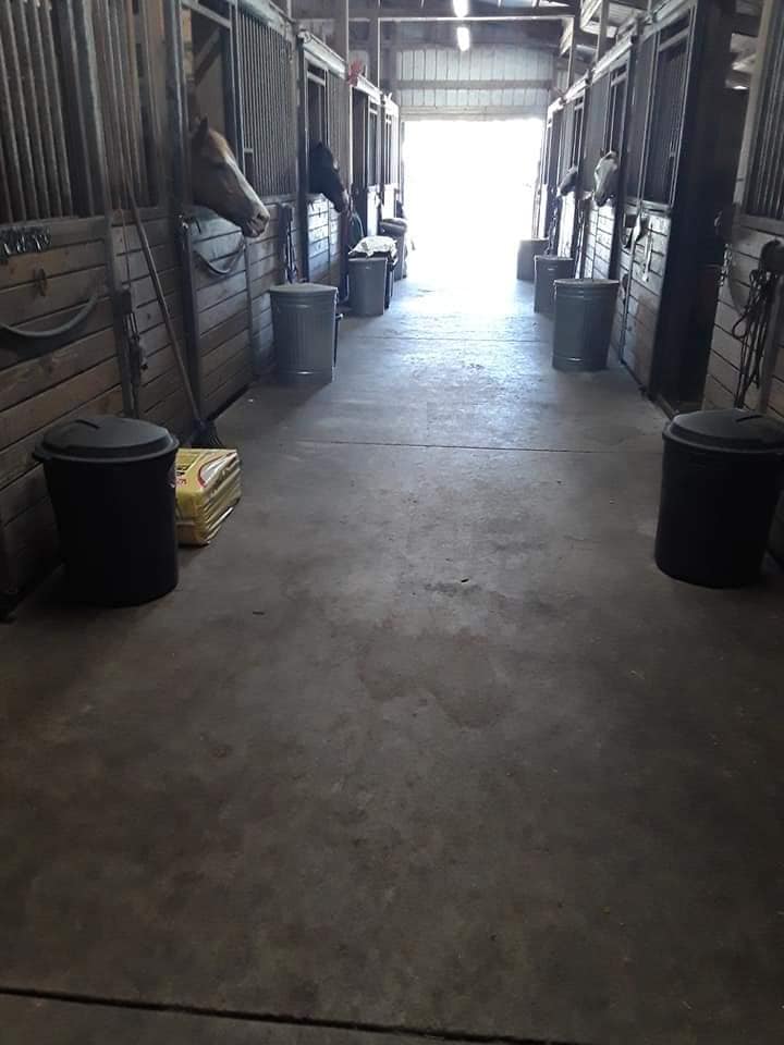 Barn aisle at Destiny Bound