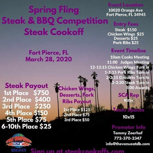 Spring Fling SCA cook-off flyer